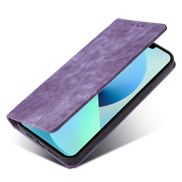 For Honor X9a 5G / X40 5G / Magic5 Lite 5G RFID Blocking Phone Cover Leather Wallet Stand Phone Case - Purple