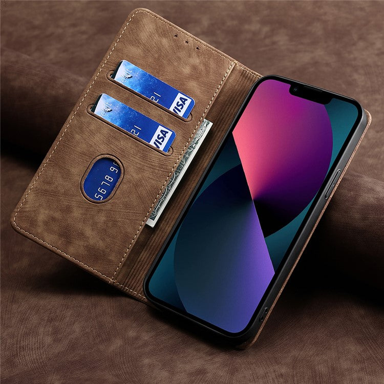 For Honor X9a 5G / X40 5G / Magic5 Lite 5G RFID Blocking Phone Cover Leather Wallet Stand Phone Case - Brown