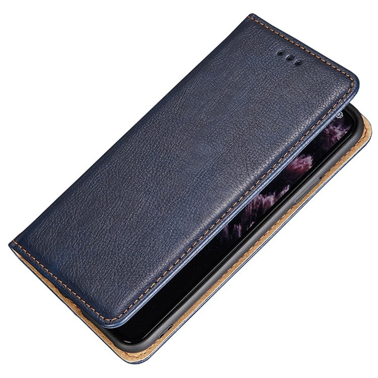 For Honor X40 5G / X9a 5G / Magic5 Lite 5G PU Leather Wallet Phone Case Magnetic Auto-closing Shockproof Stand Cover - Blue