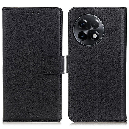 For OnePlus Ace 2 5G / 11R 5G PU Leather Wallet Phone Stand Case Protective Cellphone Cover - Black
