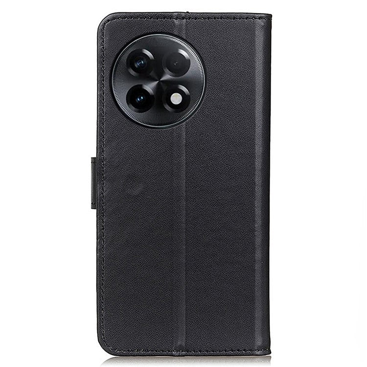 For OnePlus Ace 2 5G / 11R 5G PU Leather Wallet Phone Stand Case Protective Cellphone Cover - Black