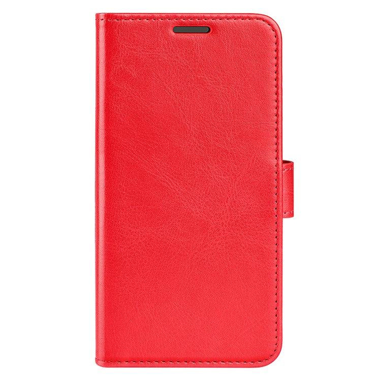 Cell Phone Case for OnePlus Nord CE 3 Lite 5G / Nord N30 5G , PU Leather Crazy Horse Texture Flip Stand Cover Wallet - Red
