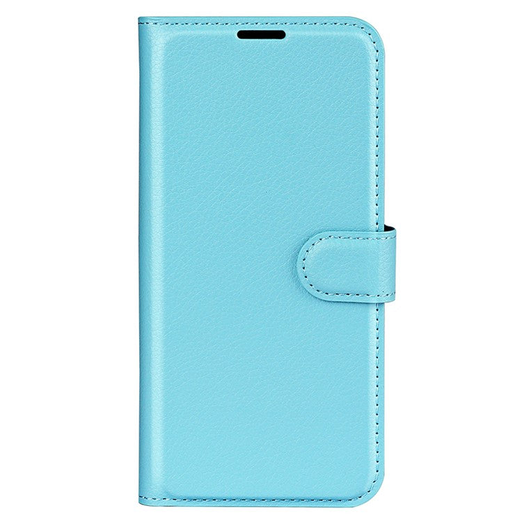 For OnePlus Nord CE 3 Lite 5G / Nord N30 5G Litchi Texture Leather Phone Stand Wallet Cover Anti-Dust Flip Case - Blue