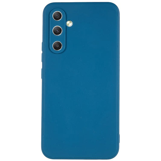 For Samsung Galaxy A54 5G Straight Edge Design TPU Phone Case Precise Cutout Camera Protection Cover - Sapphire