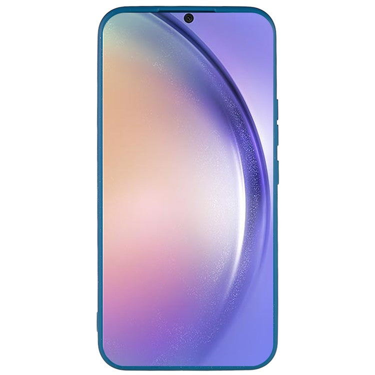 For Samsung Galaxy A54 5G Straight Edge Design TPU Phone Case Precise Cutout Camera Protection Cover - Sapphire