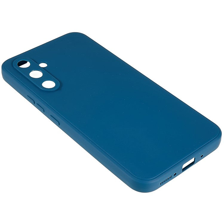 For Samsung Galaxy A54 5G Straight Edge Design TPU Phone Case Precise Cutout Camera Protection Cover - Sapphire