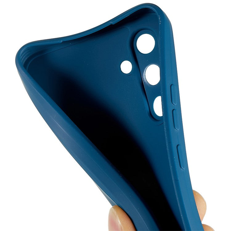 For Samsung Galaxy A54 5G Straight Edge Design TPU Phone Case Precise Cutout Camera Protection Cover - Sapphire