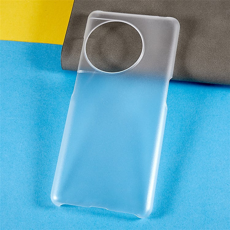 For OnePlus Ace 2 5G / 11R 5G Rubberized Hard PC Phone Case Anti-Scratch Back Phone Cover - Transparent