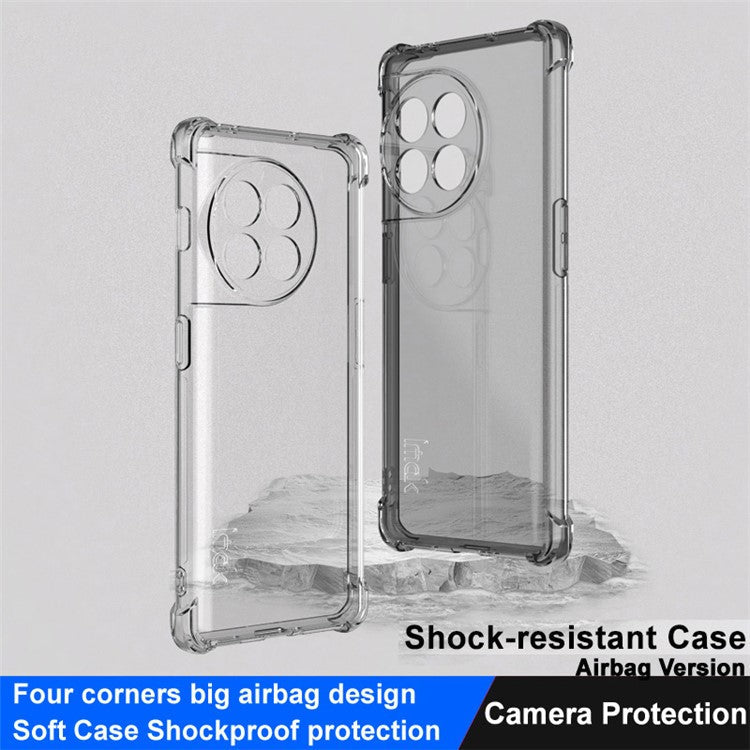 IMAK For OnePlus Ace 2 5G / 11R 5G Phone TPU Case Four Corner Airbag Smartphone Protective Cover - Transparent