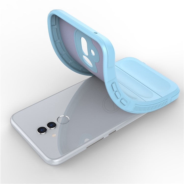 For Huawei Mate 20 Lite TPU Back Protector Phone Case Anti-fall Rugged Cell Phone Cover - Baby Blue