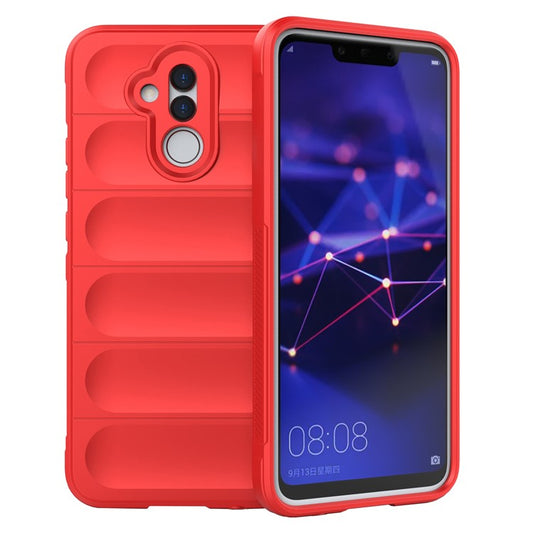 For Huawei Mate 20 Lite TPU Back Protector Phone Case Anti-fall Rugged Cell Phone Cover - Red