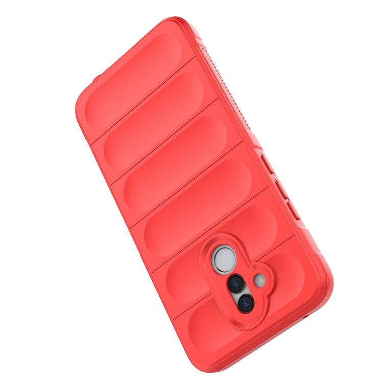 For Huawei Mate 20 Lite TPU Back Protector Phone Case Anti-fall Rugged Cell Phone Cover - Red