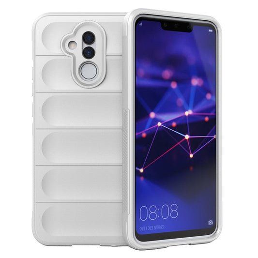 For Huawei Mate 20 Lite TPU Back Protector Phone Case Anti-fall Rugged Cell Phone Cover - White