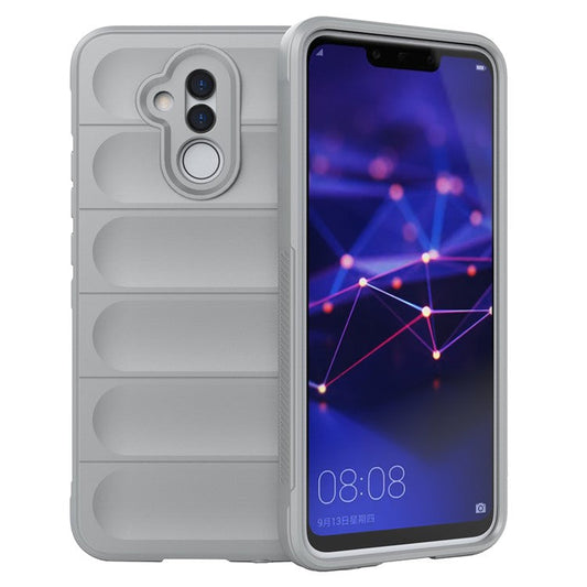 For Huawei Mate 20 Lite TPU Back Protector Phone Case Anti-fall Rugged Cell Phone Cover - Light Grey