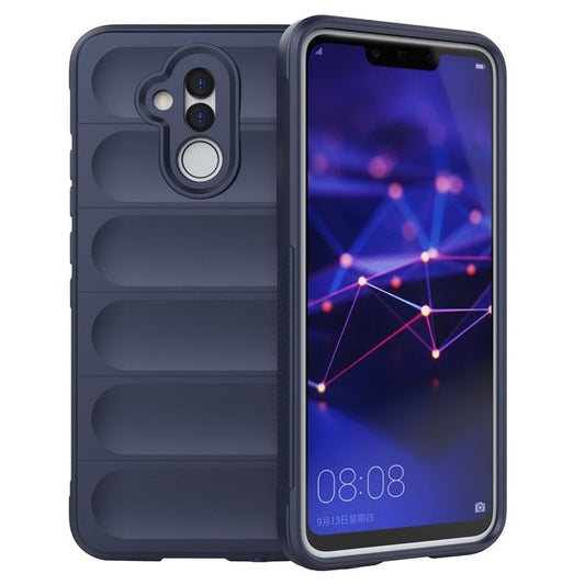 For Huawei Mate 20 Lite TPU Back Protector Phone Case Anti-fall Rugged Cell Phone Cover - Dark Blue