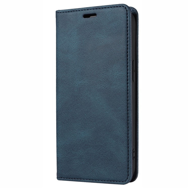 For Samsung Galaxy A14 5G / A14 4G Wallet Magnetic Leather Phone Stand Case Wristband Cell Phone Cover - Blue