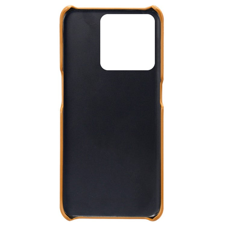 For OnePlus 10T 5G / Ace Pro 5G Phone Back Cover Dual Card Slots PC+PU Leather Phone Case - Orange