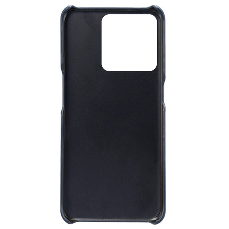 For OnePlus 10T 5G / Ace Pro 5G Phone Back Cover Dual Card Slots PC+PU Leather Phone Case - Blue