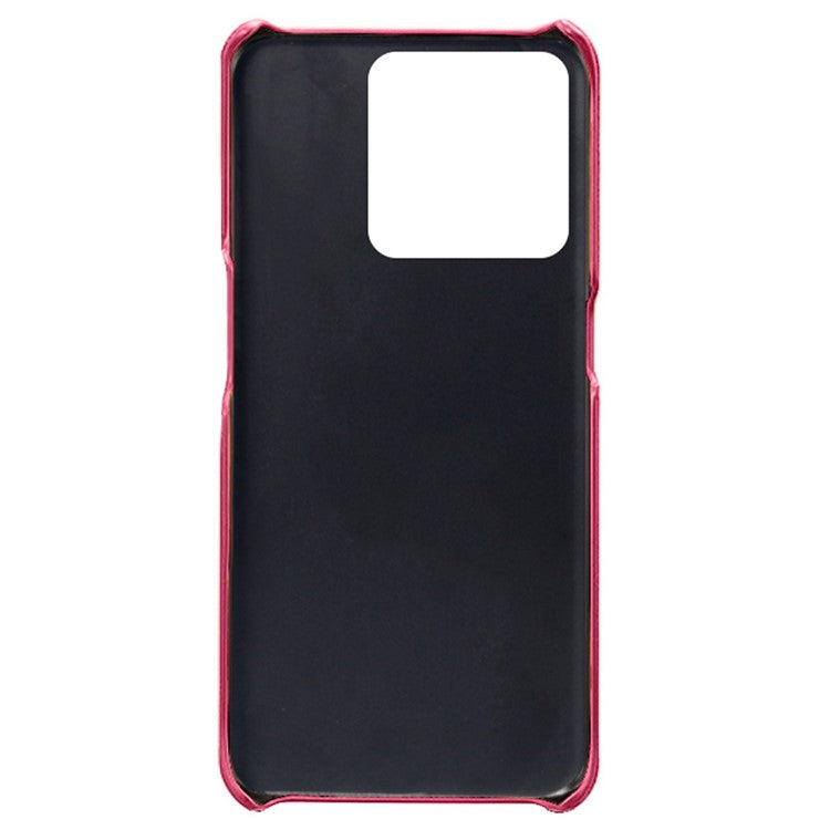 For OnePlus 10T 5G / Ace Pro 5G Phone Back Cover Dual Card Slots PC+PU Leather Phone Case - Rose