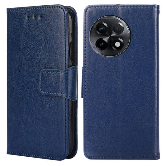 For OnePlus Ace 2 5G / 11R 5G PU Leather Wallet Phone Case Anti-drop Stand Protective Cover - Sapphire