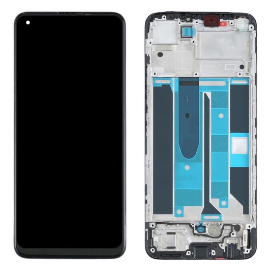 For Realme 8 4G Grade B OLED Screen and Digitizer Assembly + Frame Part (without Logo) (Support Fingerprint Signification)