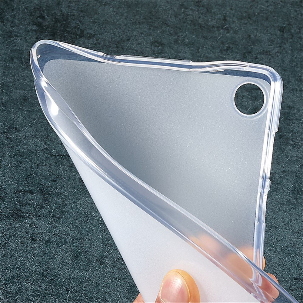 For Lenovo Tab M8 (4th Gen) 2024 TB-301XU / M8 (4th Gen) 2023 TB-300FU Matte Tablet Case TPU Soft Skin Protective Cover - Transparent