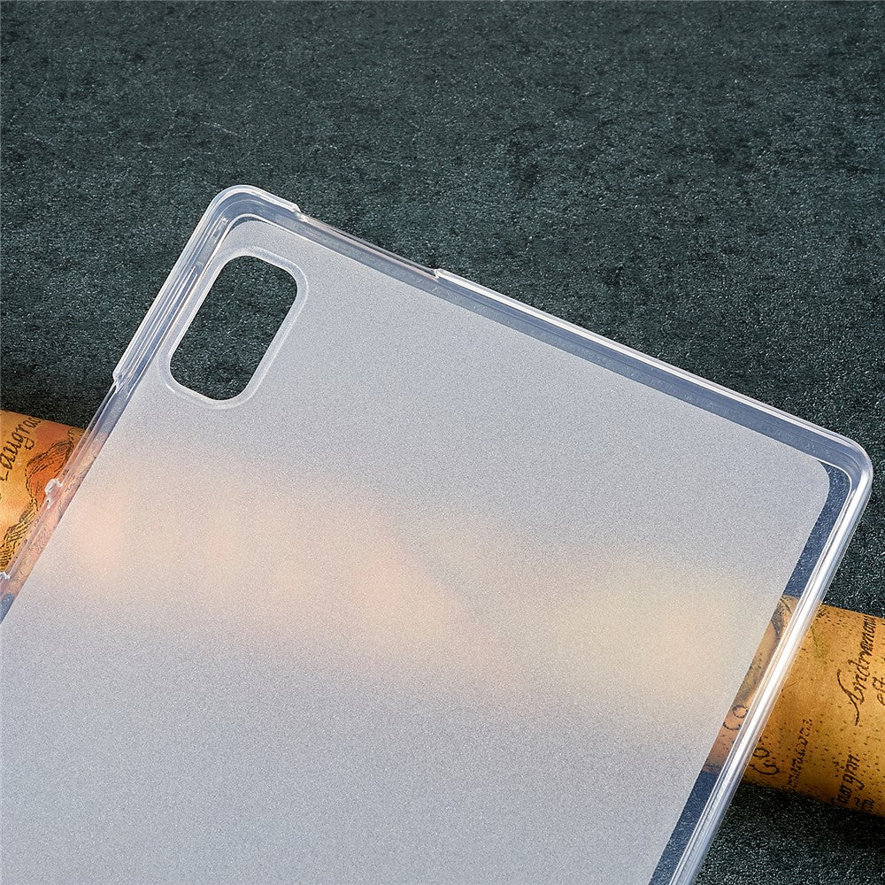 For Lenovo Tab M9 Anti-scratch Frosted Tablet Case Soft TPU Back Protective Cover - Transparent