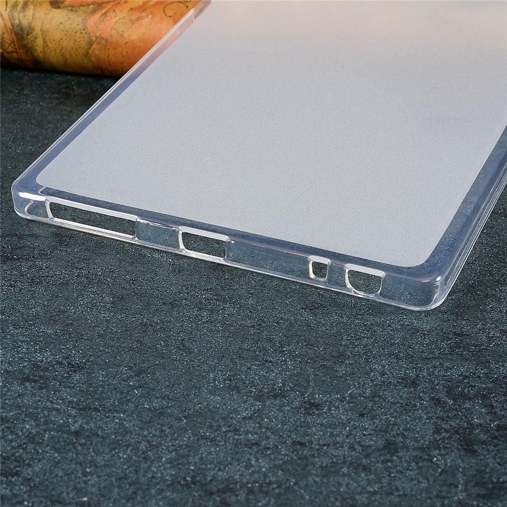 For Lenovo Tab M9 Anti-scratch Frosted Tablet Case Soft TPU Back Protective Cover - Transparent