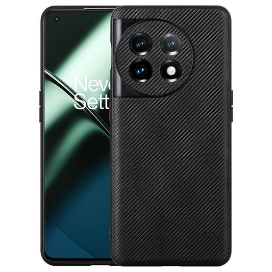 VILI TC Series for OnePlus 11 5G Shockproof Case Phone Back Cover Textured Leather Coated TPU Phone Case