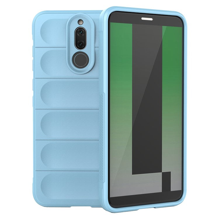 For Huawei Mate 10 Lite TPU Phone Protector Phone Case Anti-fall Rugged Cell Phone Cover - Baby Blue