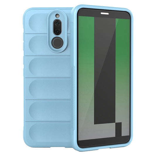 For Huawei Mate 10 Lite TPU Phone Protector Phone Case Anti-fall Rugged Cell Phone Cover - Baby Blue