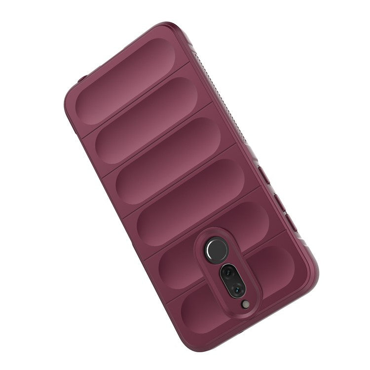 For Huawei Mate 10 Lite TPU Phone Protector Phone Case Anti-fall Rugged Cell Phone Cover - Wine Red