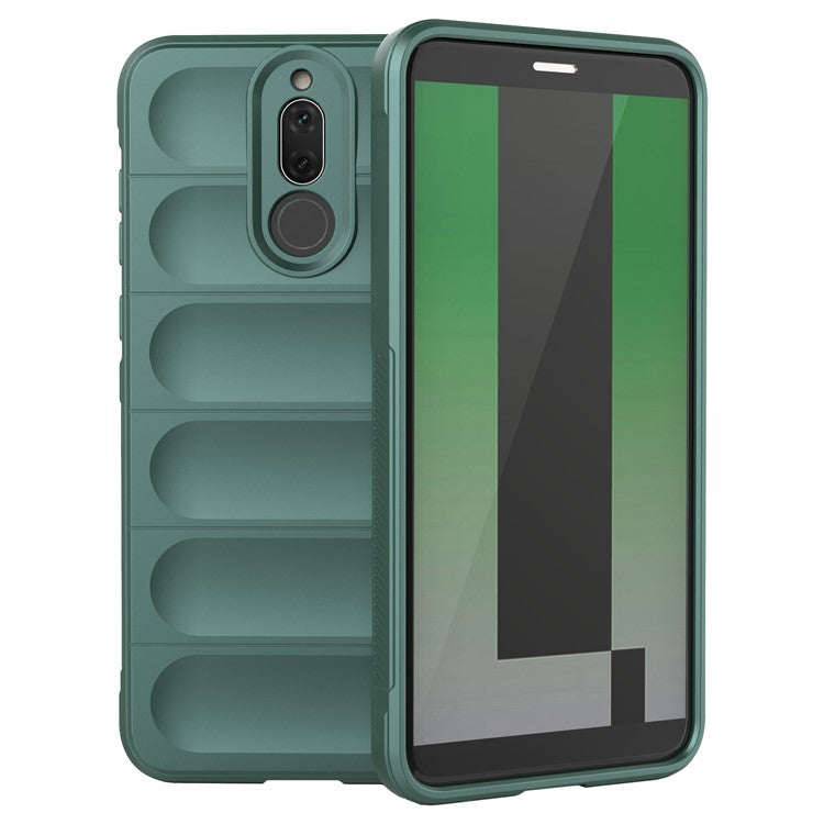 For Huawei Mate 10 Lite TPU Phone Protector Phone Case Anti-fall Rugged Cell Phone Cover - Green