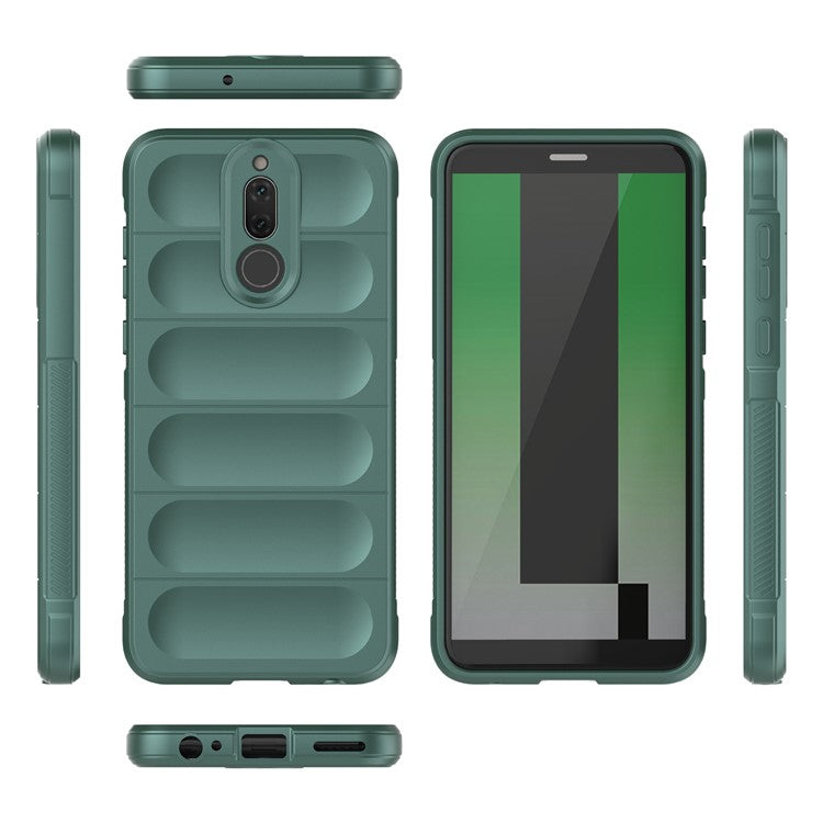 For Huawei Mate 10 Lite TPU Phone Protector Phone Case Anti-fall Rugged Cell Phone Cover - Green