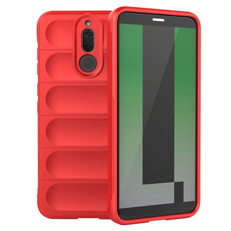 For Huawei Mate 10 Lite TPU Phone Protector Phone Case Anti-fall Rugged Cell Phone Cover - Red