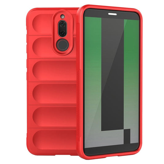 For Huawei Mate 10 Lite TPU Phone Protector Phone Case Anti-fall Rugged Cell Phone Cover - Red