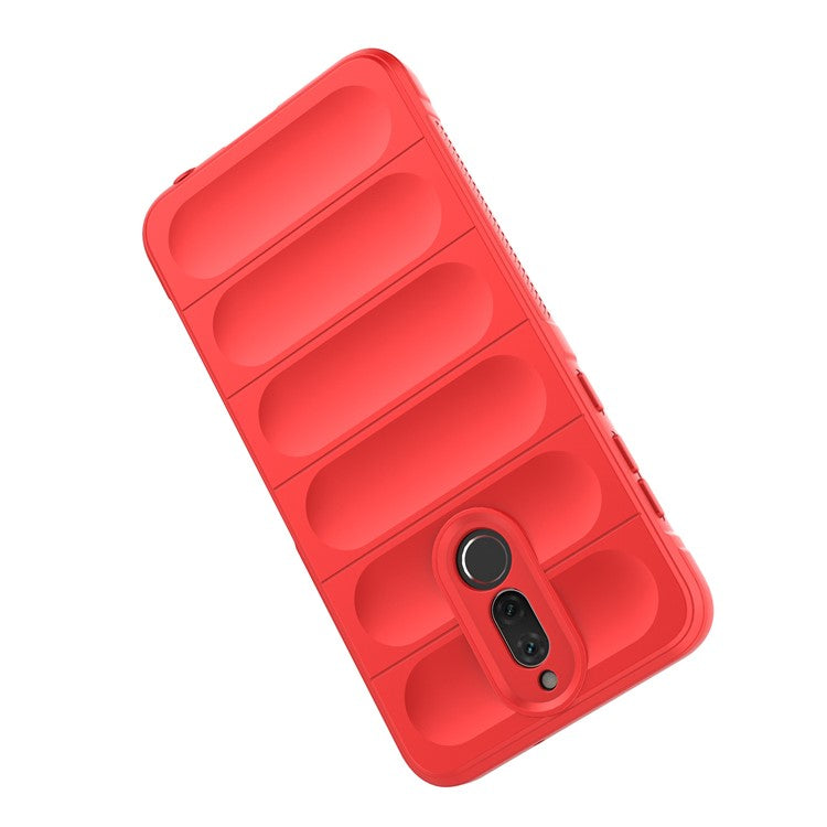 For Huawei Mate 10 Lite TPU Phone Protector Phone Case Anti-fall Rugged Cell Phone Cover - Red