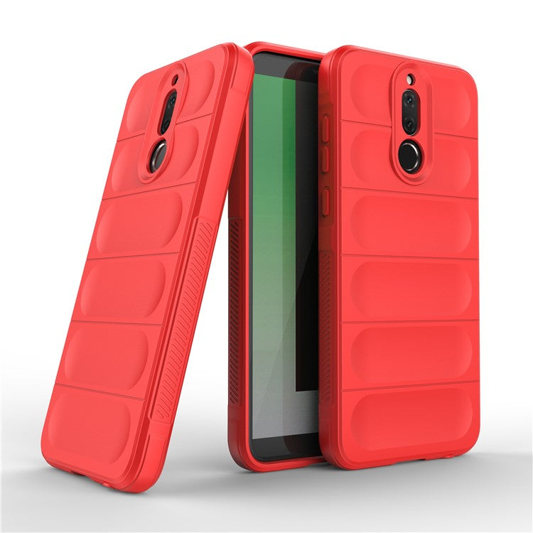 For Huawei Mate 10 Lite TPU Phone Protector Phone Case Anti-fall Rugged Cell Phone Cover - Red