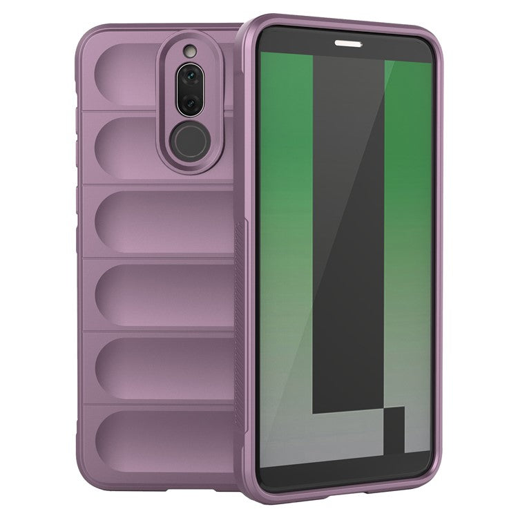 For Huawei Mate 10 Lite TPU Phone Protector Phone Case Anti-fall Rugged Cell Phone Cover - Light Purple