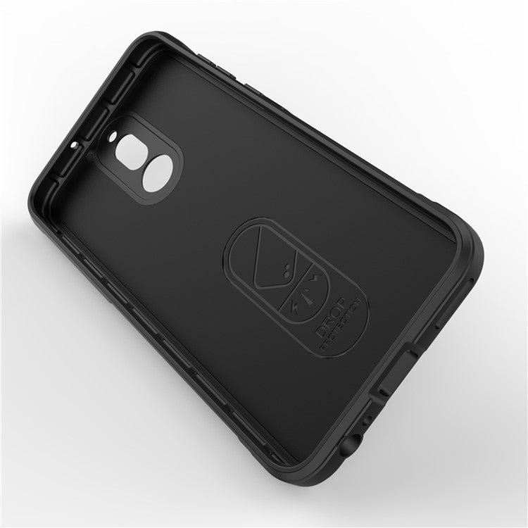 For Huawei Mate 10 Lite TPU Phone Protector Phone Case Anti-fall Rugged Cell Phone Cover - Dark Grey