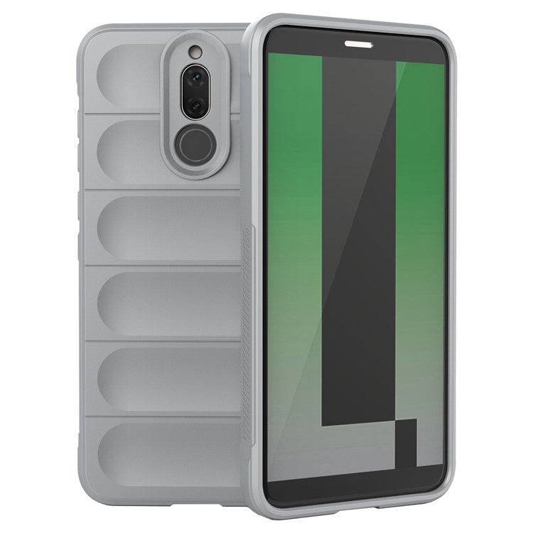 For Huawei Mate 10 Lite TPU Phone Protector Phone Case Anti-fall Rugged Cell Phone Cover - Light Grey
