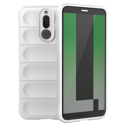 For Huawei Mate 10 Lite TPU Phone Protector Phone Case Anti-fall Rugged Cell Phone Cover - White