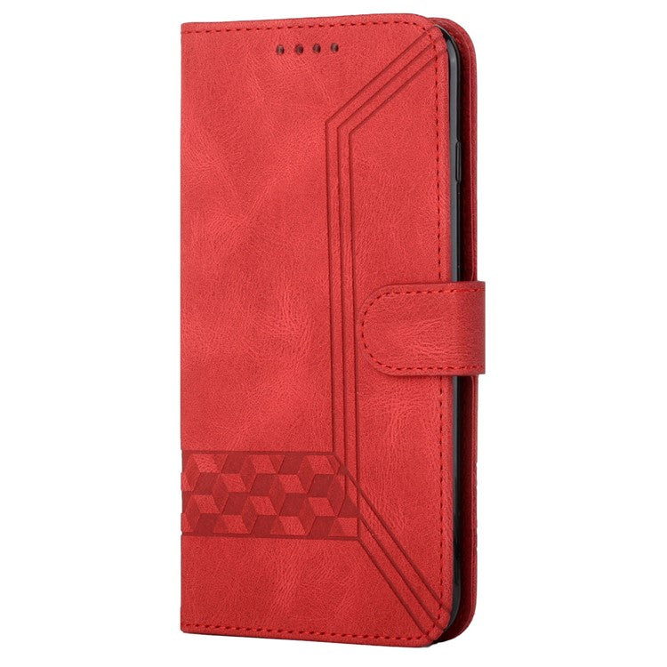 YX0010 Series for Google Pixel 7 5G Stand Phone Case Imprinted Pattern PU Leather Phone Wallet Cover - Red