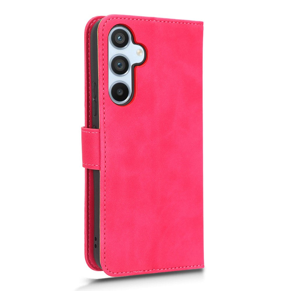 For Samsung Galaxy M14 5G Leather Stand Wallet Mobile Case Shockproof Phone Cover - Rose