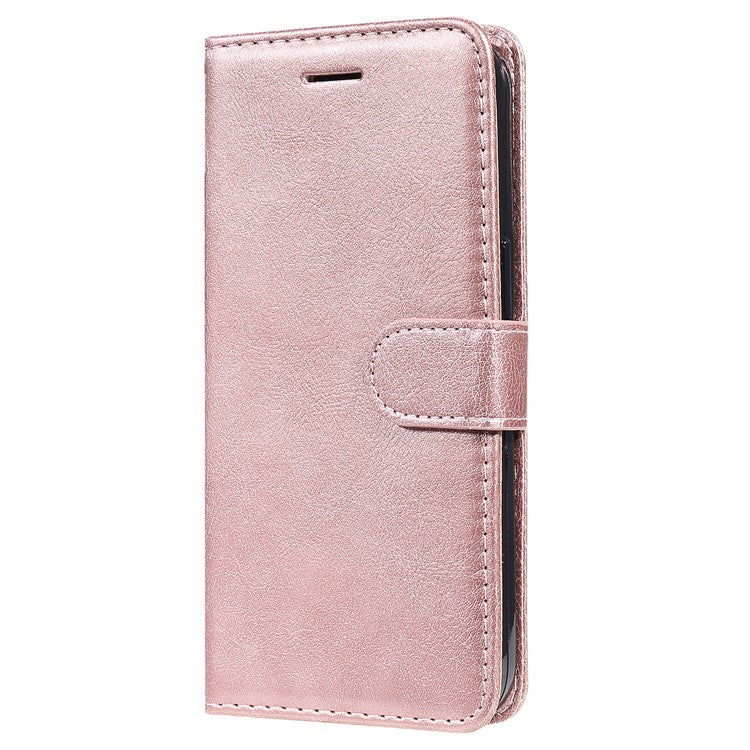 KT Leather Series-2 for Oppo Reno8 T 5G / A1 Pro 5G Phone Leather Cover Wallet Stand Cell Phone Case with Strap - Rose Gold