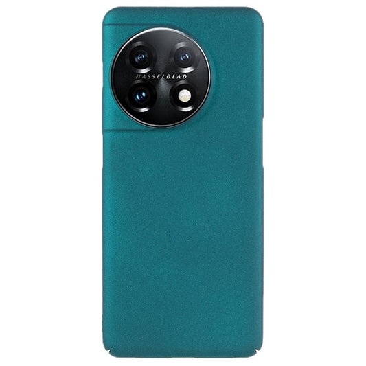 For OnePlus 11 5G Matte Phone Case Drop-proof Hard PC Protective Phone Cover - Blackish Green