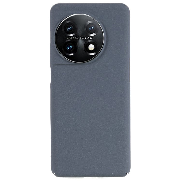 For OnePlus 11 5G Matte Phone Case Drop-proof Hard PC Protective Phone Cover - Dark Grey