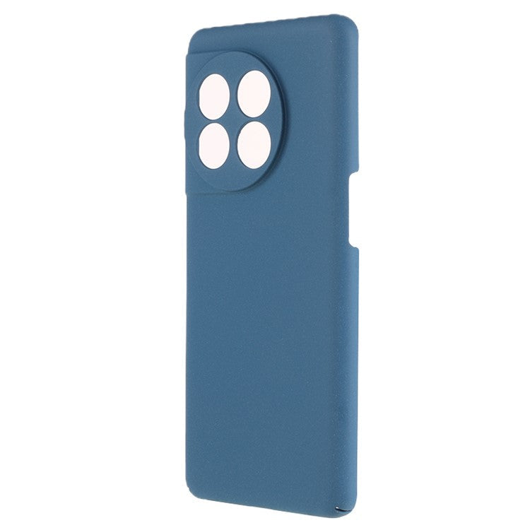For OnePlus 11 5G Matte Phone Case Drop-proof Hard PC Protective Phone Cover - Navy Blue