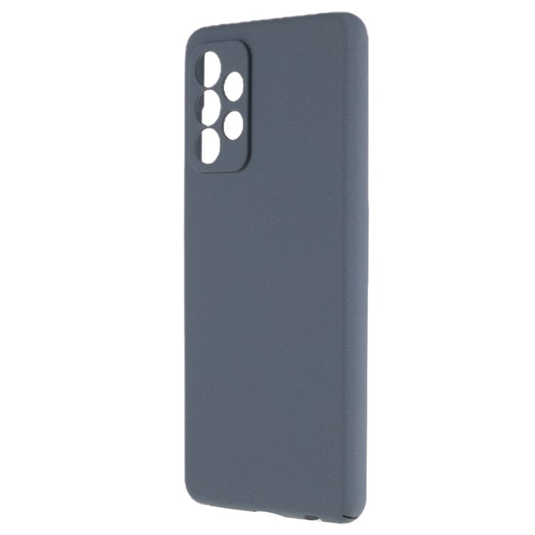 For Samsung Galaxy A73 5G Anti-drop Matte Phone Case Hard PC Protective Phone Cover - Dark Grey