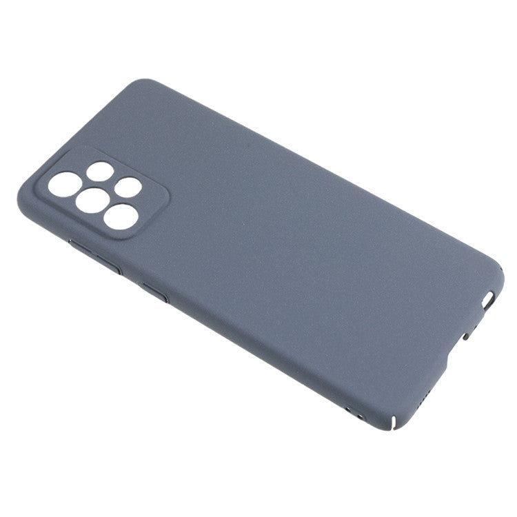 For Samsung Galaxy A73 5G Anti-drop Matte Phone Case Hard PC Protective Phone Cover - Dark Grey